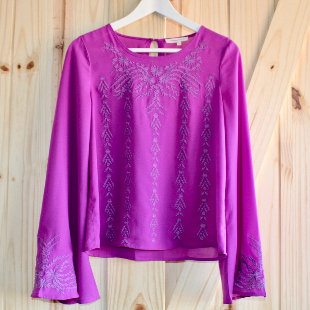 VICI Embroidered Boho Top (Size Small)